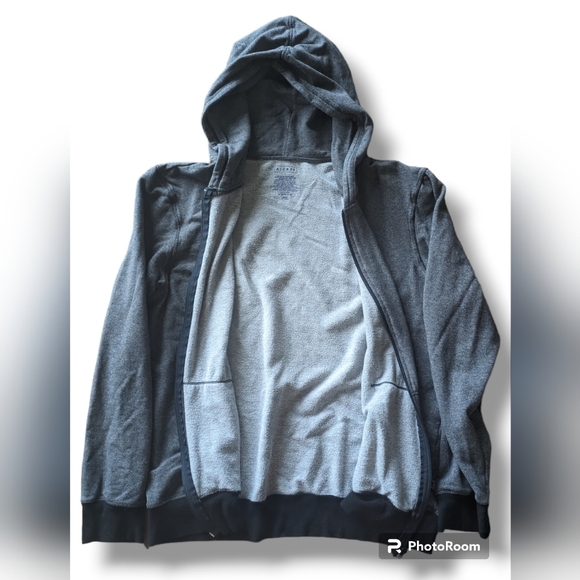 Kickee Men's Solid Fleece Zip-Front Hoodie size Large - Picture 5 of 5